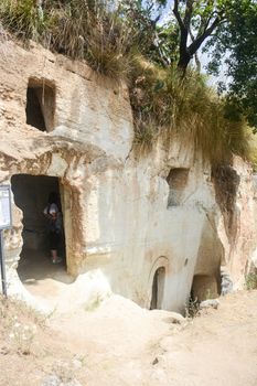 rock settlement in south of Italy