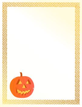 halloween pumpkin card illustration design