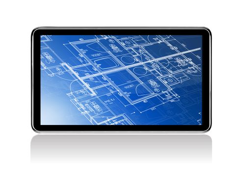 Touch Screen Home Construction Blueprints