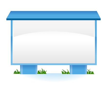 marketing outdoors stand illustration design over white
