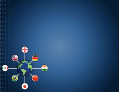 World networking communication background concept