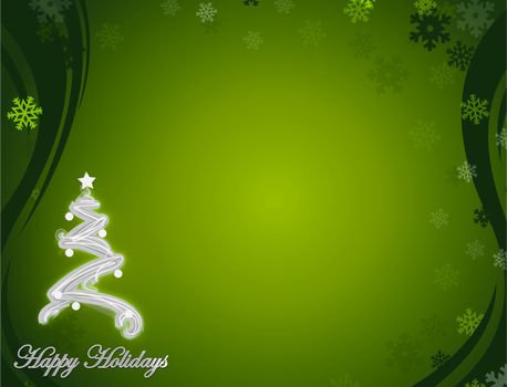 image of a nice green happy holidays background