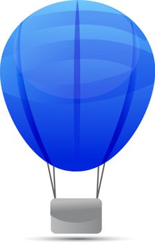 hot air balloon isolated on a white background