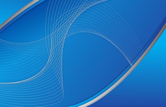 Abstract blue background wave illustration design