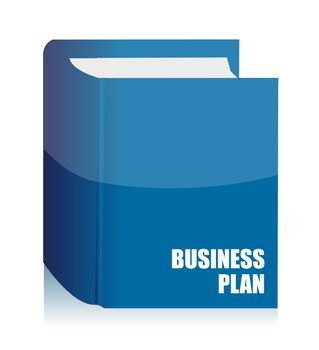business plan agenda book illustration design on white background