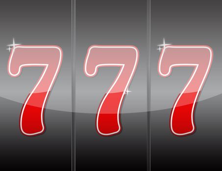 777. Winning in slot machine.