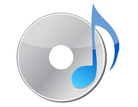 CD with musical note