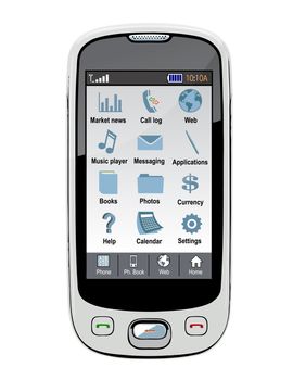 Description:	Vector cell phone, PDA and
