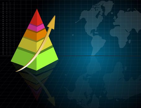 Pyramid business graph