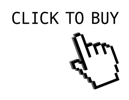 Pixelated hand