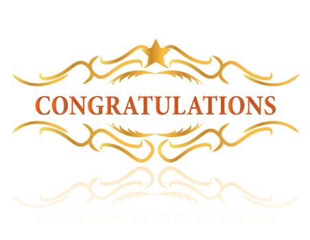 A congratulations gift card sign
