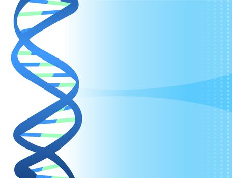 DNA strands on background