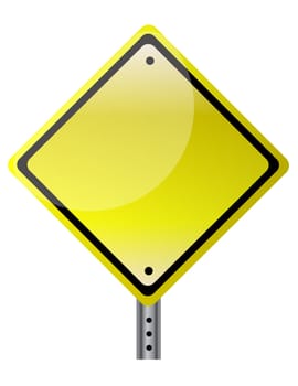 Blank and isolated traffic sign. vector file also available. / Isolated traffic sign