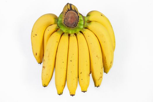 Bananas isolated on the white background.