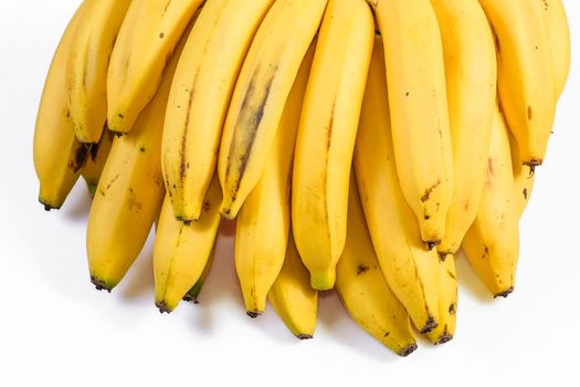 Bananas isolated on the white background.