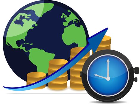 Financial success concept time is money