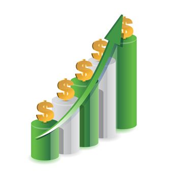 financial business diagram illustration