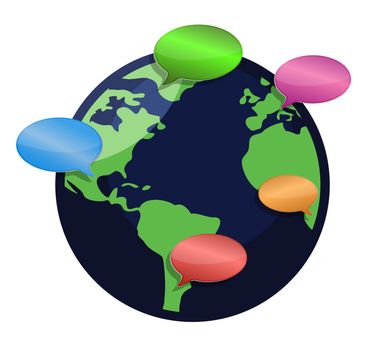 Global Communication illustration design