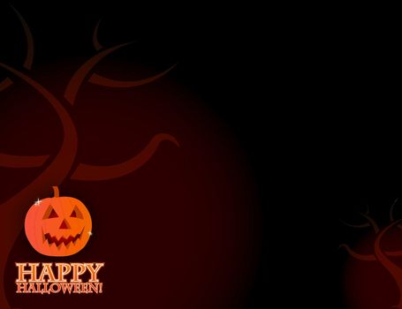 Halloween card background illustration design