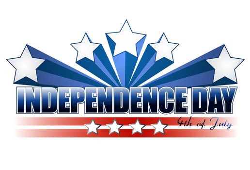 Independence day 4th of july sign