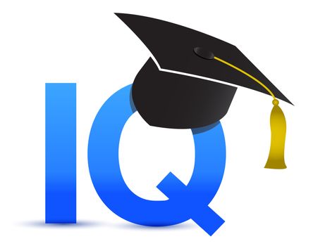 Intelligence quotient iq graduation tassel