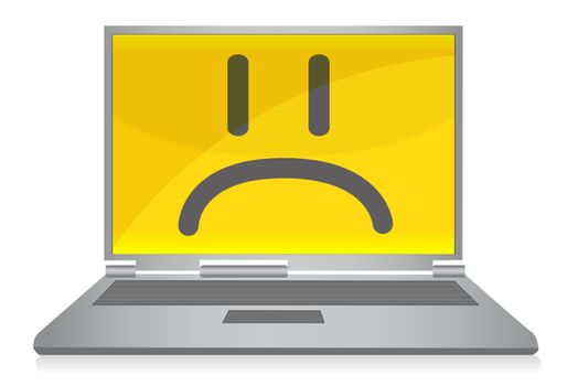 Sad laptop