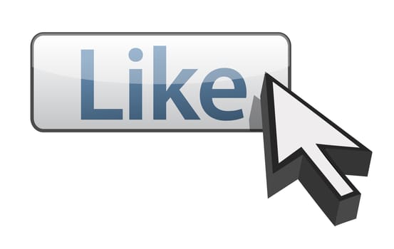 Like Button illustration design