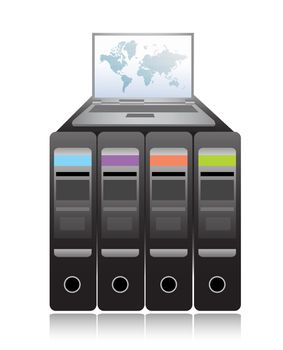Network Server illustration design