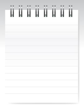 Open blank notebook.