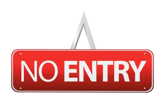 No entry sign illustration design