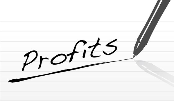 Pen writing profits