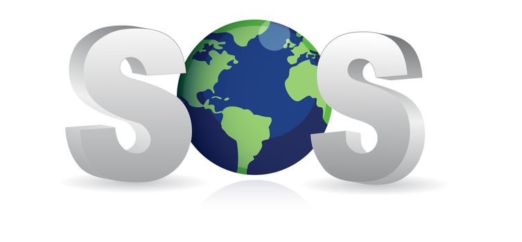 SOS - Save the Earth.