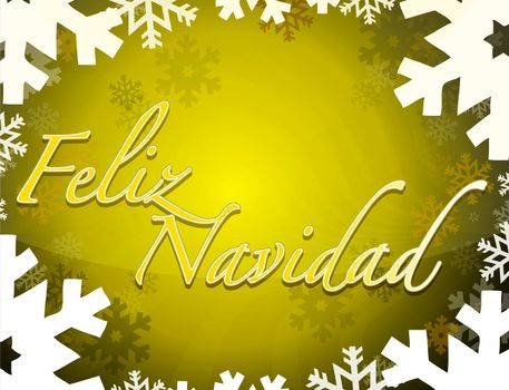 Spanish - Merry christmas themed background