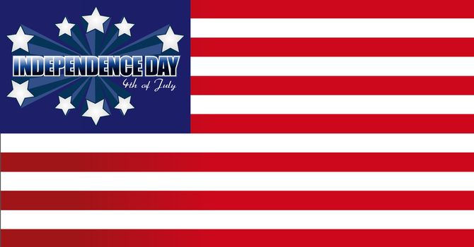 Independence Day card or background. July 4.