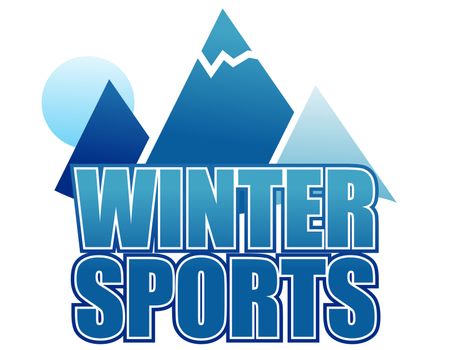 Winter sports sign