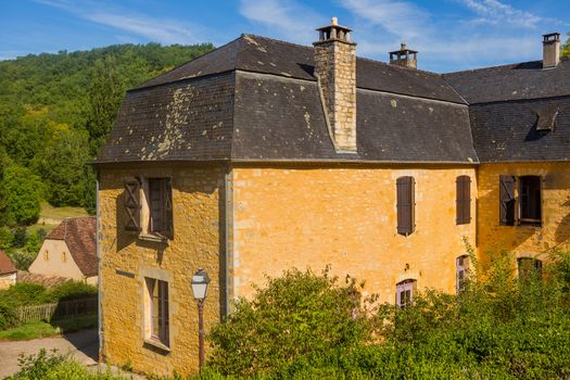 Perigord Noir, Saint Amand de Coly typical houses, labelled Les Plus Beaux Villages de France - The Most Beautiful Villages of France
