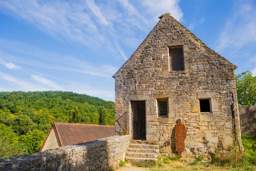 Saint Amand de Coly; Dordogne; France: Perigord Noir, Saint Amand de Coly typical houses, labelled Les Plus Beaux Villages de France - The Most Beautiful Villages of France