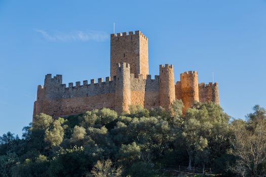 Almourol Castle is a medieval castle in central Portugal situated on a small rocky island in the middle of the Tagus river.