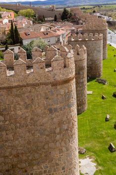 Ancient fortification of Avila, Castile and Leon, Spain