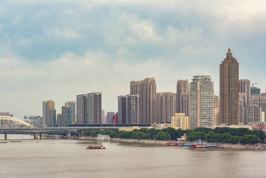 Harbin city. Cityscape of Harbin, Heilongjiang, China.