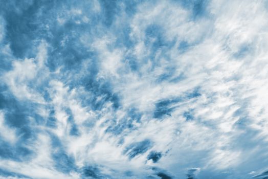 Clouds in blue sky. Sky with fluffy clouds background