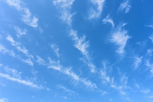 Clouds in blue sky. Sky with fluffy clouds background