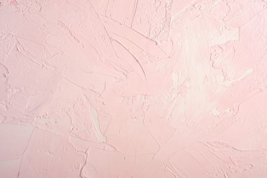 Photo of creative bright textured background in pink and white grunge colors, backdrop