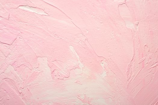 Photo of creative bright textured background in pink and white grunge colors, backdrop