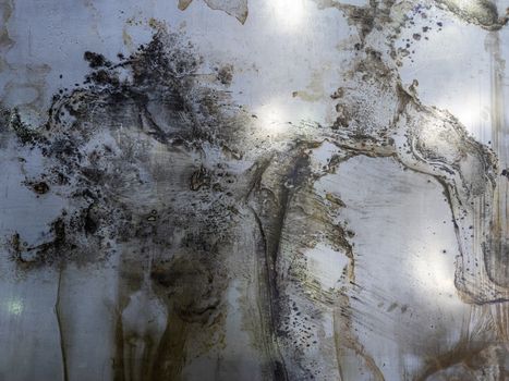 abstract burnt flat sheet metal texture and background.
