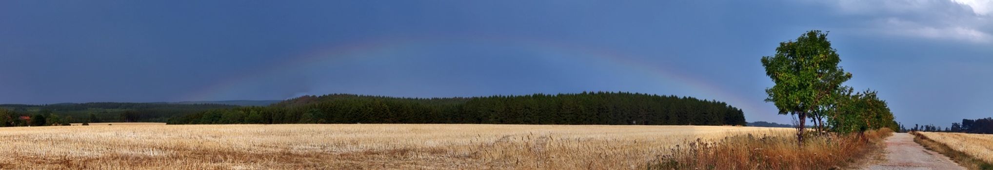 Stunning natural double rainbows plus supernumerary bows seen at a lake in northern germany.