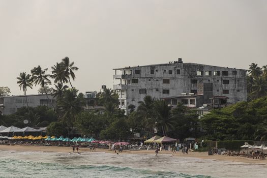 An ugly and dirty scary hotel in Mirissa, Sri Lanka.