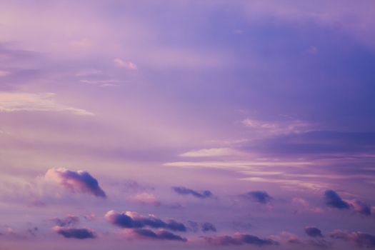 Incredible beautiful Sunset with cloud formations and colors in the sky.