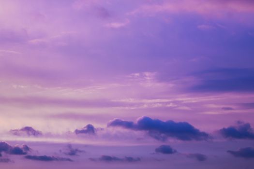 Incredible beautiful Sunset with cloud formations and colors in the sky.