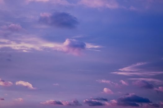 Incredible beautiful Sunset with cloud formations and colors in the sky.